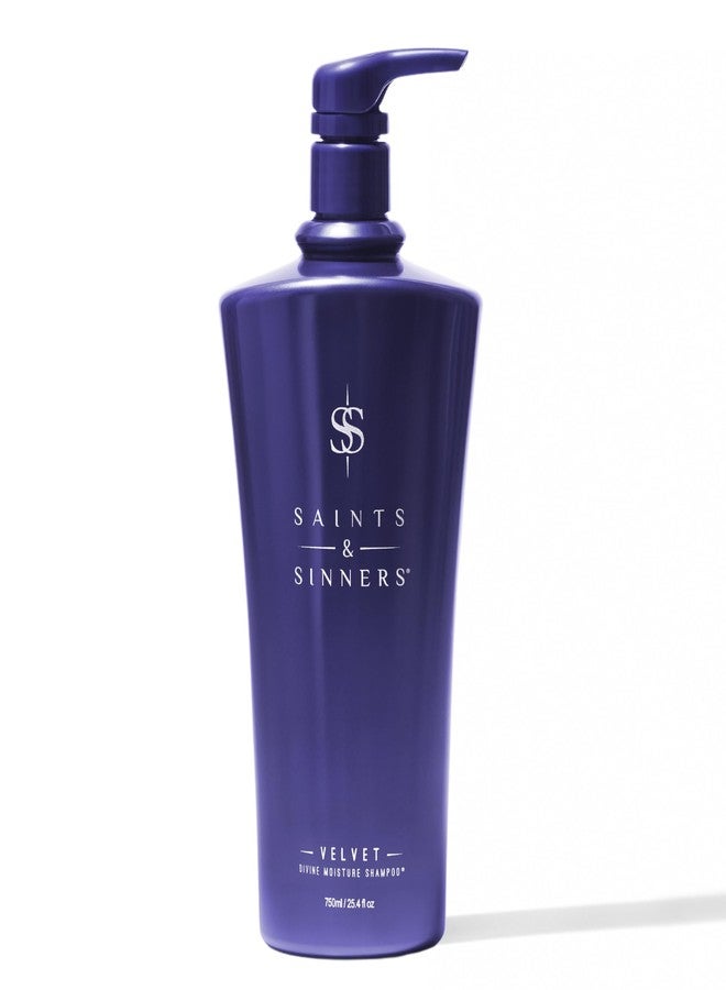 سينتس آند سينرز شامبو Saints & Sinners الحائز على جوائز، Velvet Divine Moisture للشعر الجاف والتالف والمصبوغ - يُصلح، يُغذي، يُجدد، ويُضفي لمعاناً - Image 1